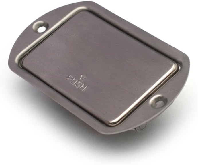 ROZILO Stainless Steel 9V Guitar battery Box Battery Cover Box Case Compartment for Active Guitar Bass Oval Style - Image 2